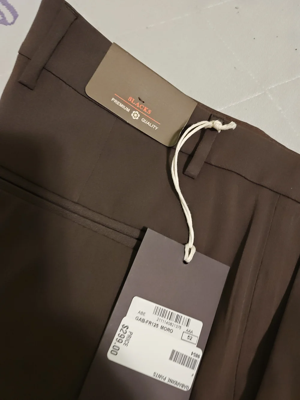 Men's Tailored Dress Pants in Chocolate Brown